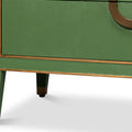 Gideon Verde Shagreen Dresser Leg Details