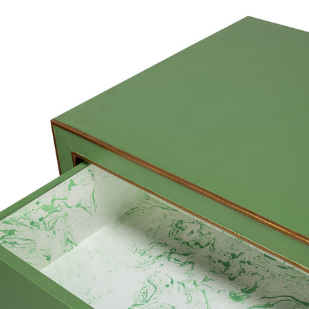 Gideon Verde Shagreen Dresser Interior Drawer