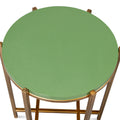 Verde Shagreen Accent Table Round Top