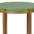 Verde Shagreen Accent Table Closeup