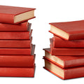 Shagreen Decorative Book Set - Red