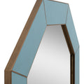 Edgar Octagonal Chambray Shagreen Mirror side view