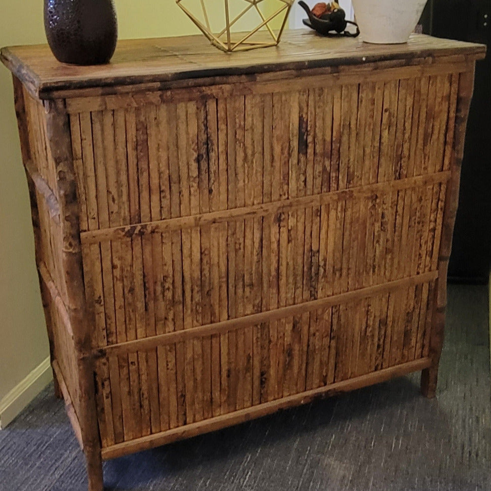 Tortoise Bamboo Large Chest - Rattan Furniture - Dear Keaton