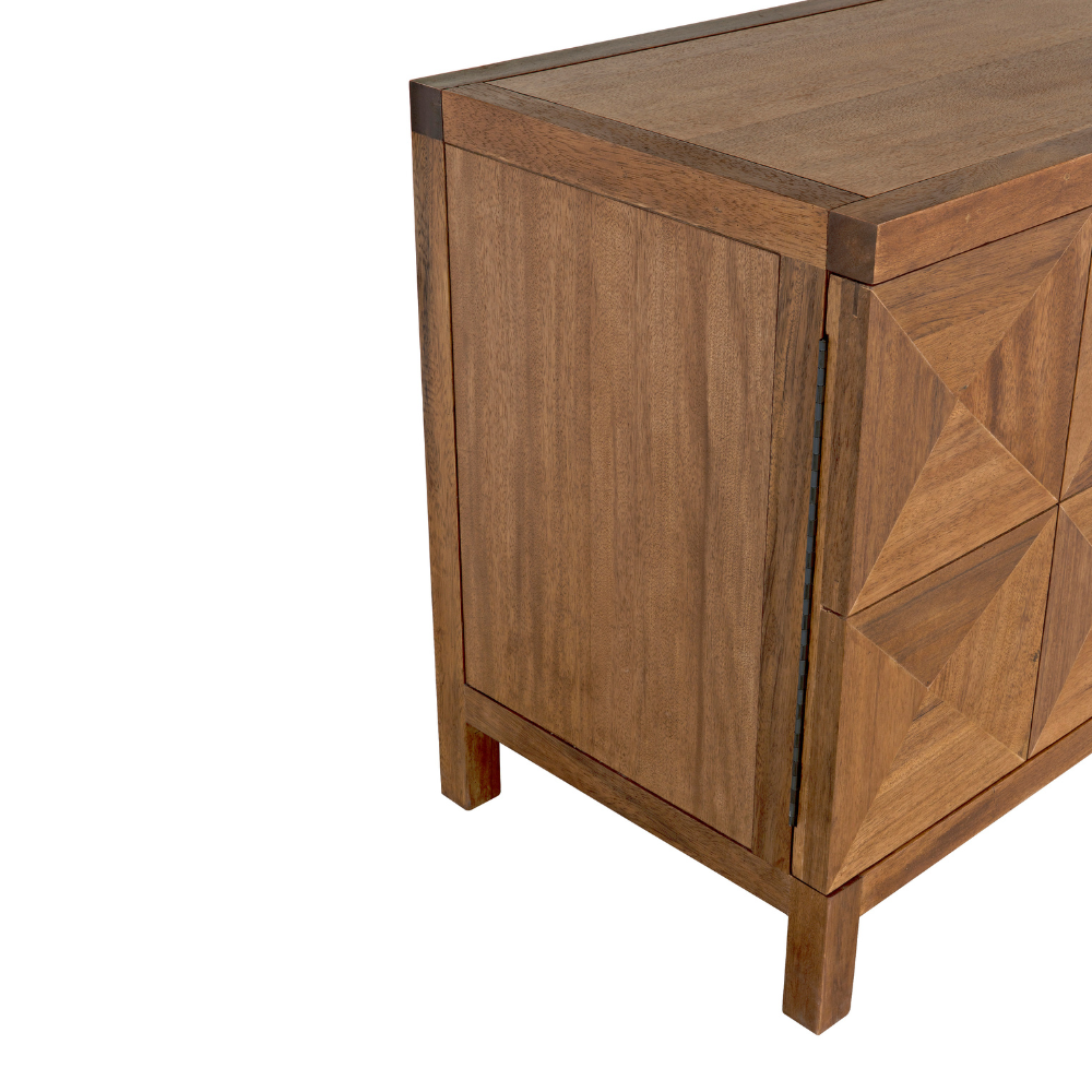 Two Door Quadrant Sideboard Side Details