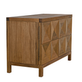 Two Door Quadrant Sideboard - Dark Walnut