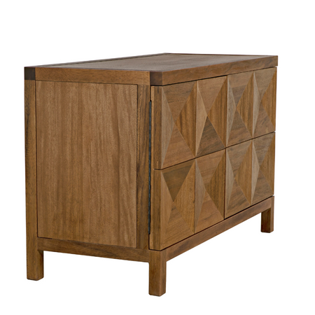 Two Door Quadrant Sideboard - Dark Walnut