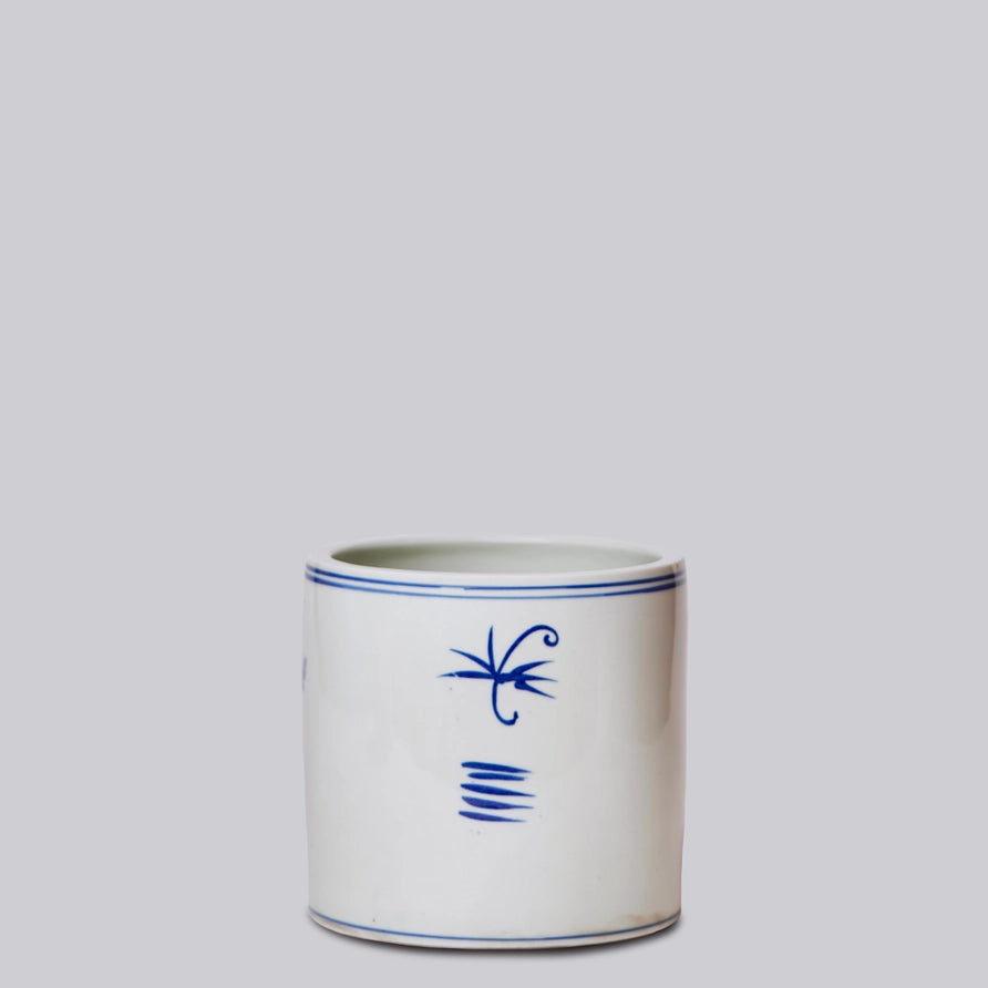 Peony Flower Cachepot back view