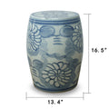Dahlia Garden Stool Dimensions