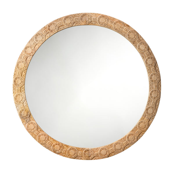 Relief Carved Round Mirror from Dear Keaton