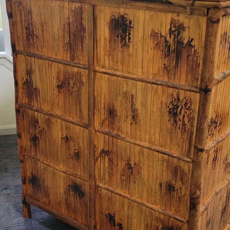 Tortoise Bamboo Tall Chest back view