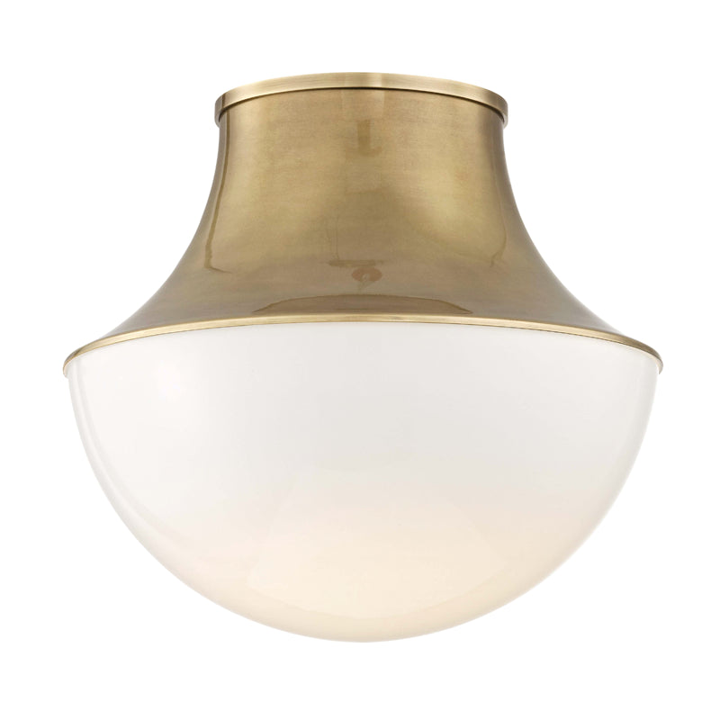 Lettie Flush Mount - Large - Aged Brass
