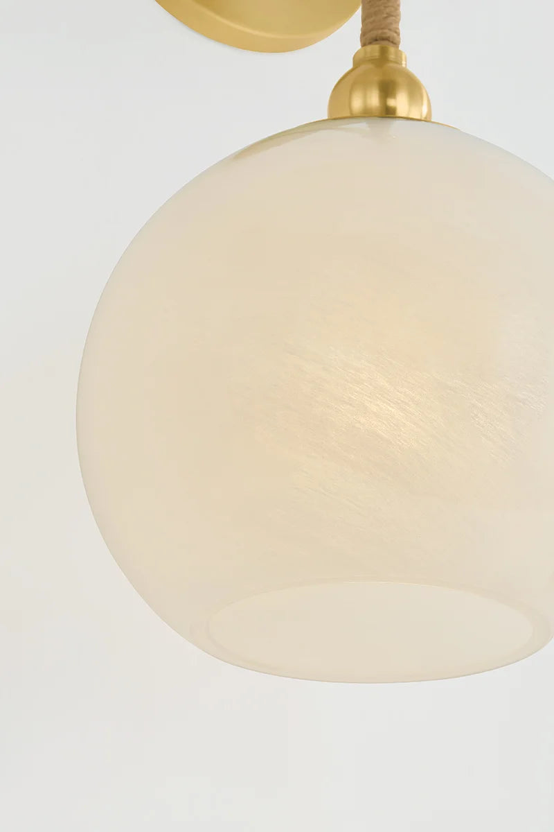 Abbie Wall Sconce - Cloud glass glove