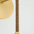 Abbie Wall Sconce - rope wrap detail