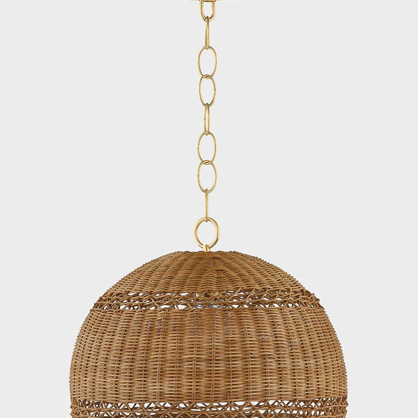 Ainsdale Wicker Basket Pendant light