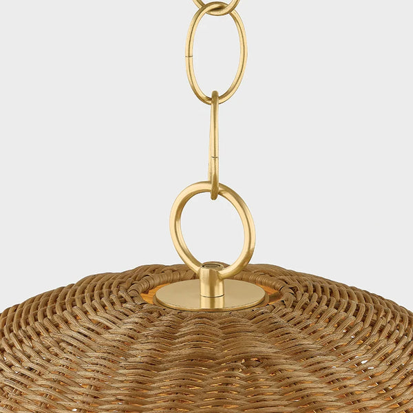 Ainsdale Basket Pendant brass Chain