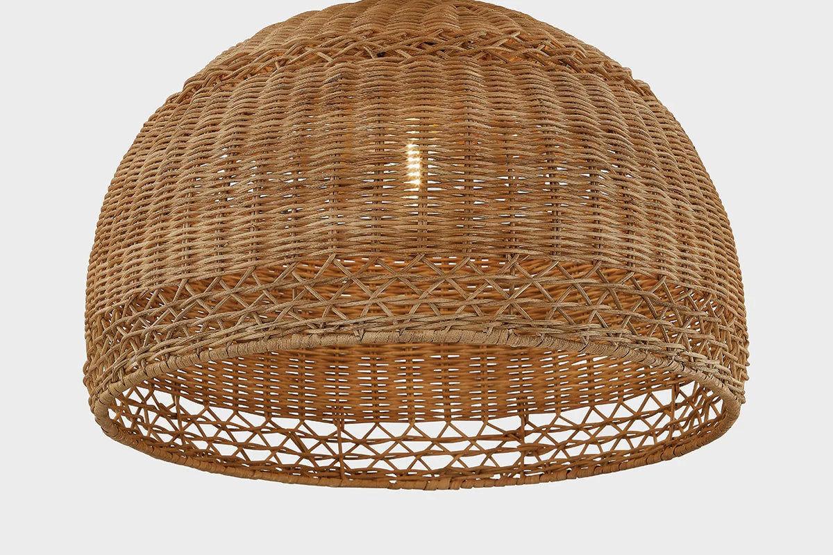 Ainsdale Basket Pendant - Open Wicker Weave Details