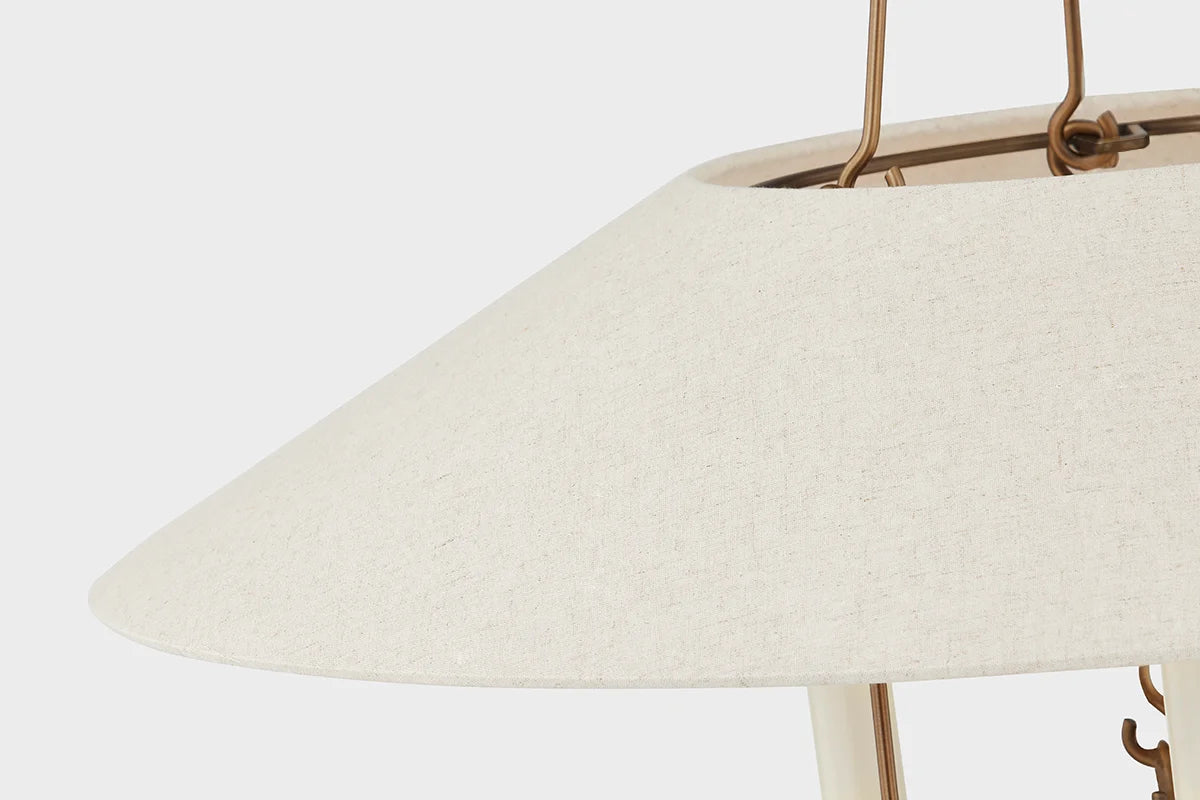 Archive Pendant Linen Shade Details