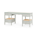 Alice Soft Grey Scalloped Edge Writing Desk