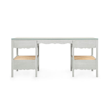 Alice Soft Grey Desk back view