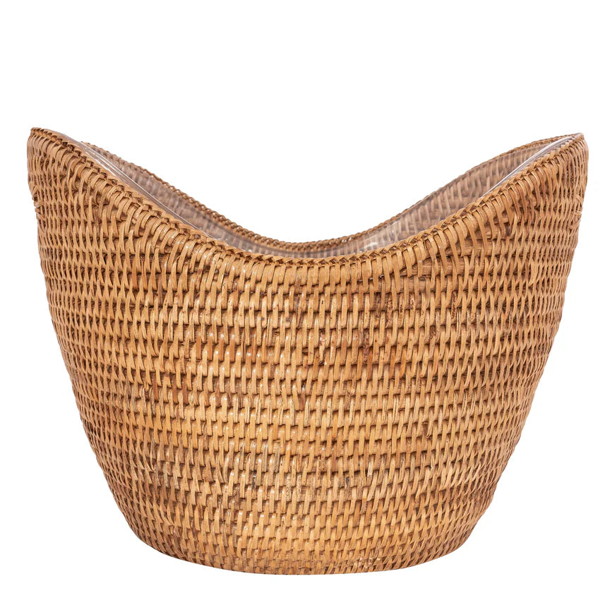 Salina Rattan Party Bucket with acrylic insert