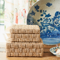 Chinoiserie Bird Shallow Bowl styled with Abaca Rope Boxes