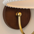 Acacia Wall Sconce - wood backplate