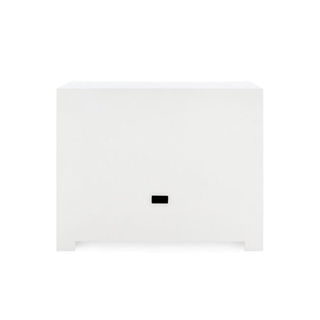 Adrienne White Linen Cabinet Finish Back