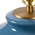 Aksel Cruise Teal Lamp gold details