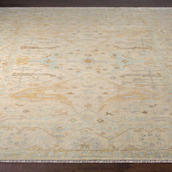 Alexander Wool Rug on wood floor