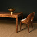 Alford Dark Burl Dining Table and Radcliffe Burl Chair