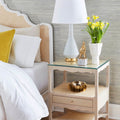 Alice Woven Cane Bedside Table Styled