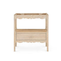 Alice Cerused Oak  Vanity Cabinet Base Only