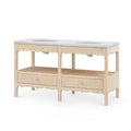 Alice Double Sink Vanity with marble top