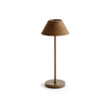 Alix Brown Linen Rechargeable LED Lamp