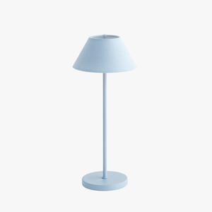 Alix Light Blue Linen Rechargeable Lamp