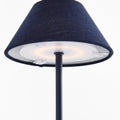Alix Navy Linen LED cordless lamp bulb