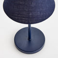 Alix Navy Linen LED cordless lamp details