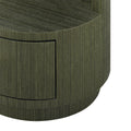 Alton Deep Olive Green Round Side Table base