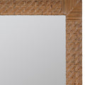 Amelia Woven Rattan Mirror texture closeup
