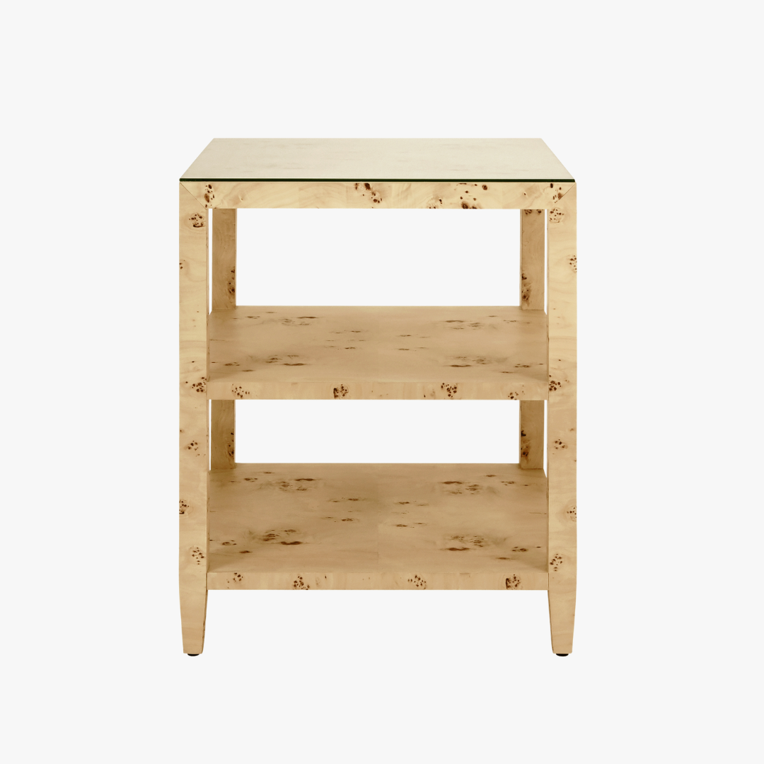 Anders Burl Side Table by Dear Keaton