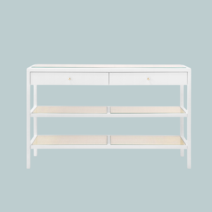 Andrea White Console Table