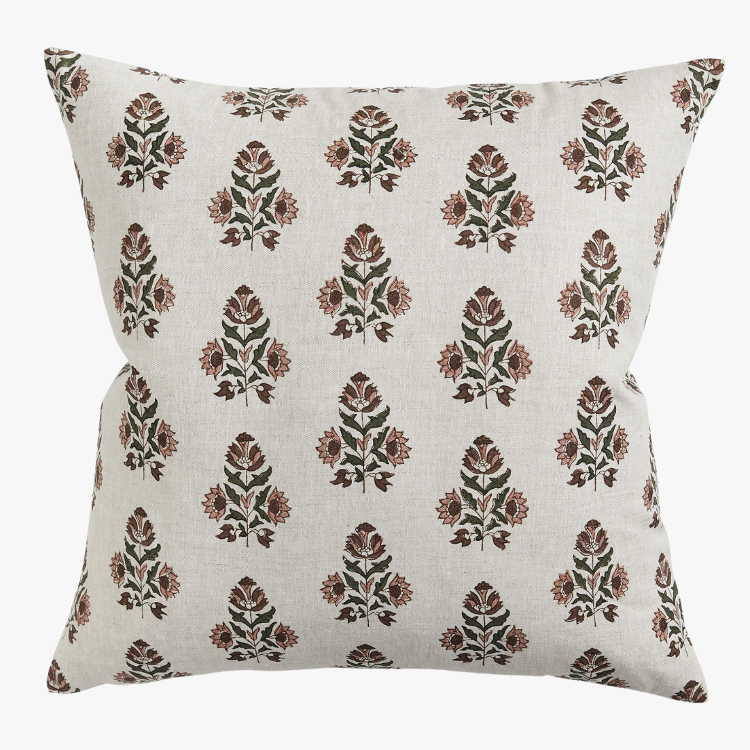 Ankara Rosewood Pillow Cover