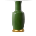 Ansel Vert Lamp - Deep Green Ceramic Base