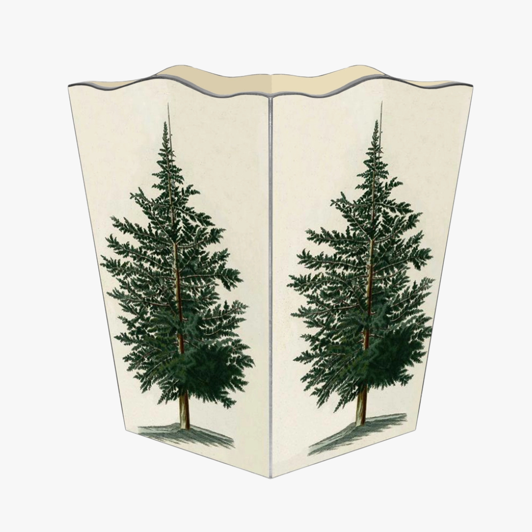 Antique Christmas Tree Wastebasket