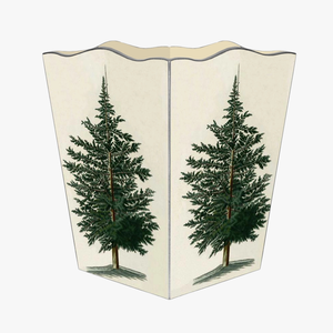 Antique Christmas Tree Wastebasket