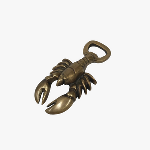 Antiqued Brass Lobster Bottle Opener