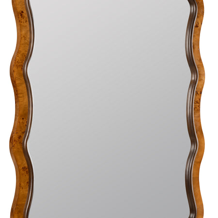 Arabella Wavey Edge Wall Mirror side view