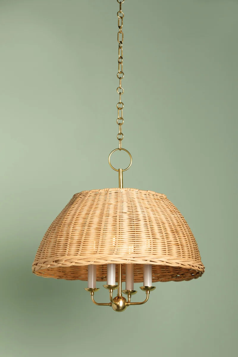 Atherton Rattan Basket Pendant