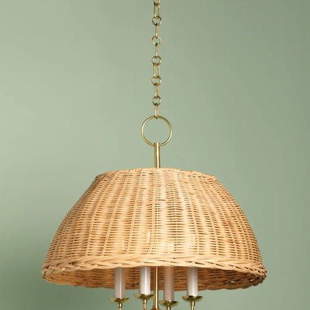 Atherton Rattan Basket Pendant