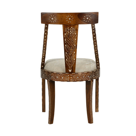 Aryana Inlay Side Chair - back view